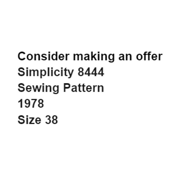 Simplicity 8444 Pattern Top Mens 38 Vintage Full Button Dagger Collar Pocket - Picture 3 of 7